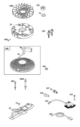 J - FLYWHEEL, IGNITION, AND STARTER GROUP B&S - 10 €¦ 100602-0036-H5 Stihl