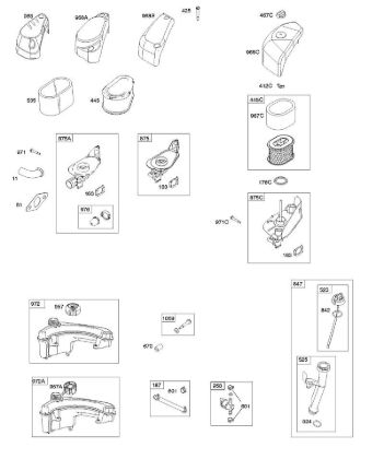 A - Air Cleaner, Fuel Supply, Lubrication B&S - 10 €¦ 100802-0126-H8 Stihl