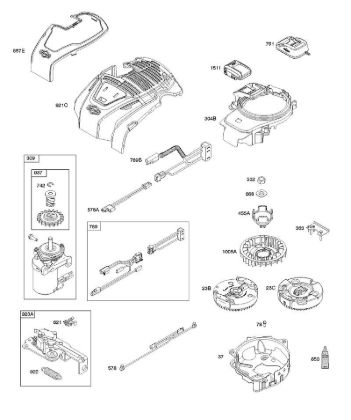 C - Armature, Controls, Electrical System, In-Start, Starter Motor, Flywheel B&S - 10 €¦ 103M02-0061-H1 Stihl