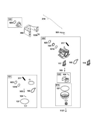 C - CARBURETOR GROUP B&S - 10 €¦ 103M02-0099-H5 Stihl