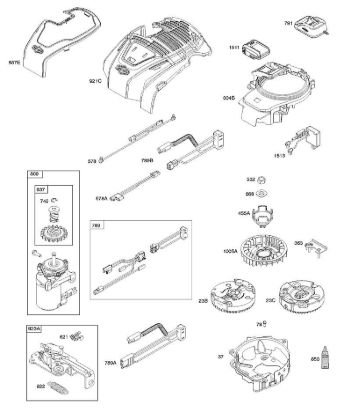 C - Blower Housing, Controls, Electrical System, Flywheel B&S - 10 €¦ 104M0B-0123-H1 Stihl