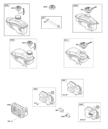 H - Exhaust System, Fuel Supply B&S - 10 €¦ 104M0B-0123-H1 Stihl