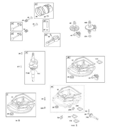 C - Camshaft, Crankcase Cover/Sump, Crankshaft, Piston/Rings/Connecting Rod B&S - 10 €¦ 10A902-2128-E1 Stihl