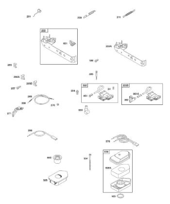 A - Air Cleaner, Controls, Governor Spring, Ignition B&S - 10 €¦ 10D902-0168-B1 Stihl