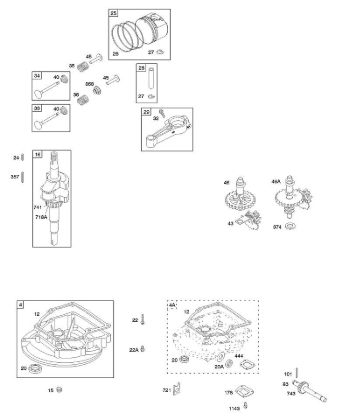 D - Camshaft, Crankcase Cover/Sump, Crankshaft, Piston/Rings/Connecting Rod B&S - 10 €¦ 10D902-0168-B1 Stihl