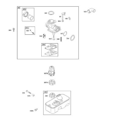 E - Carburetor, Fuel Supply B&S - 10 €¦ 10T502-1111-B1 Stihl