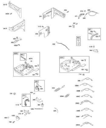 H - Panels, Controls, Springs, Alternator, Wires B&S - 11 €¦ 110492-0165-E1 Stihl