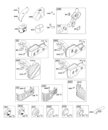 A - Air Cleaner, Exhaust System B&S - 12 €¦ 121602-0296-E1 Stihl