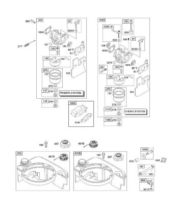 E - Carburetor, Fuel Supply B&S - 12 €¦ 121602-0327-E1 Stihl