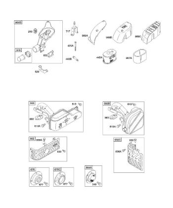 A - Air Cleaner, Exhaust System B&S - 12 €¦ 122672-0107-E1 Stihl