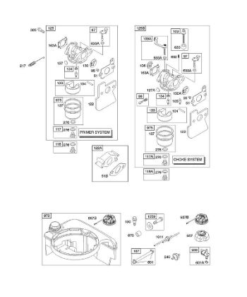 D - Carburetor, Fuel Supply B&S - 12 €¦ 122672-0107-E1 Stihl