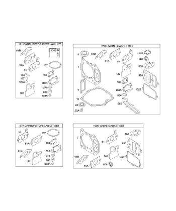 G - Kits/Gasket Sets B&S - 12 €¦ 122672-0107-E1 Stihl