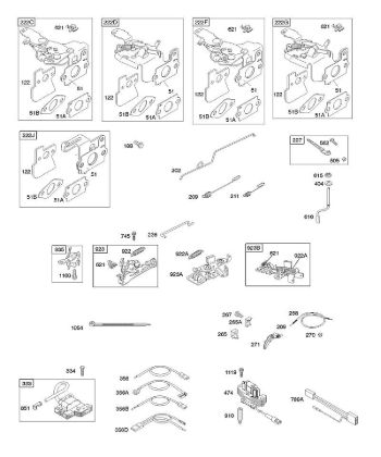 E - Controls, Flywheel Brake, Governor Spring, Ignition B&S - 12 €¦ 122672-0134-E1 Stihl