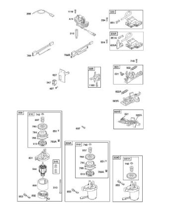B - Alternator, Electric Starter, Electrical, Flywheel Brake, Ignition B&S - 12 €¦ 122H82-0125-01 Stihl