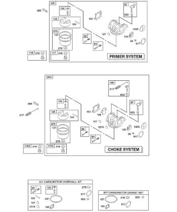 E - Carburetor B&S - 12 €¦ 122H82-0125-01 Stihl