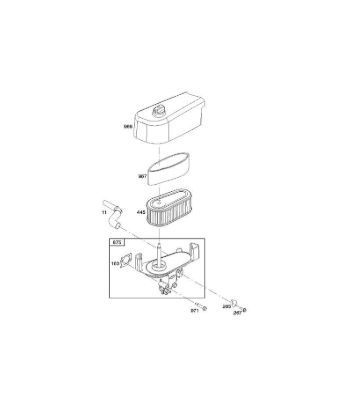 A - Air filter B&S - 12 €¦ 122Q02-0169-H1 Stihl
