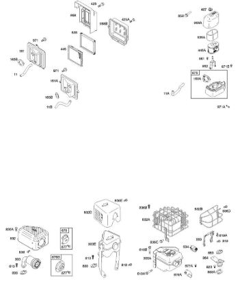 A - Air Cleaner, Controls, Exhaust System B&S - 12 €¦ 126392-1274-B8 Stihl