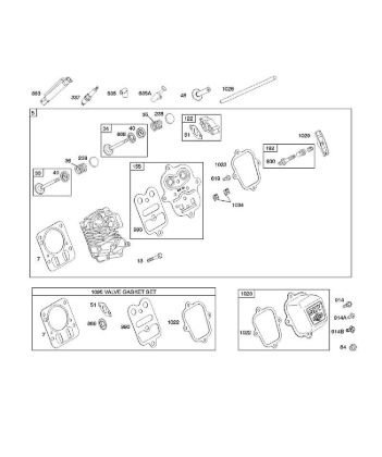 F - Cylinder Head B&S - 12 €¦ 126392-1274-B8 Stihl