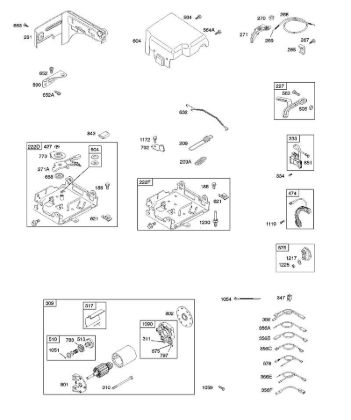 G - Electric Starter, Governor Springs, Ignition B&S - 12 €¦ 126392-1274-B8 Stihl