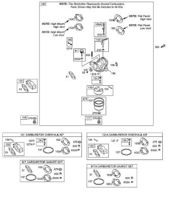E - Carburetor, Controls, Kits/Gaskets - Carburetor B&S - 12 €¦ 126492-0165-E1 Stihl