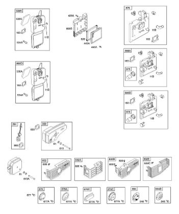 A - Air Cleaner, Exhaust System B&S - 12 €¦ 126T07-1823-B1 Stihl