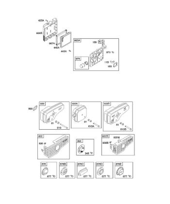 A - Air Cleaner, Exhaust System B&S - 12 €¦ 127807-0662-01 Stihl