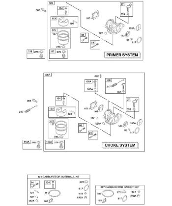 E - Carburetor B&S - 12 €¦ 127807-0662-01 Stihl