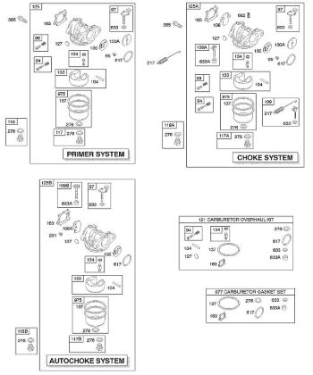 E - Carburetor B&S - 12 €¦ 12F802-1360-01 Stihl