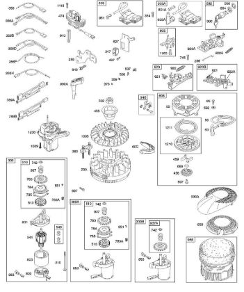 B - Alternator, Electric Starter, Electrical, Flywheel, Flywheel Brake, Ignition, Rewind Starter B&S - 12 €¦ 12H802-1370-01 Stihl