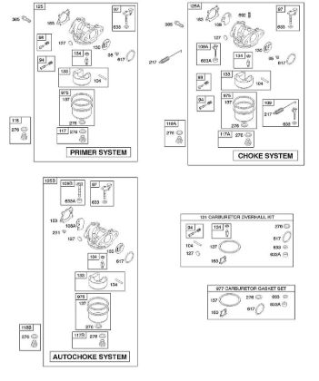 E - Carburetor B&S - 12 €¦ 12H802-1370-01 Stihl