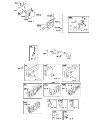 A - Air Cleaner, Exhaust System B&S - 12 €¦ 12H809-1731-B1 Stihl