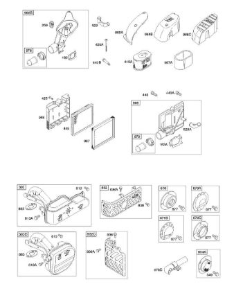 A - Air Cleaner, Exhaust System B&S - 12 €¦ 12Q502-0194-B1 Stihl