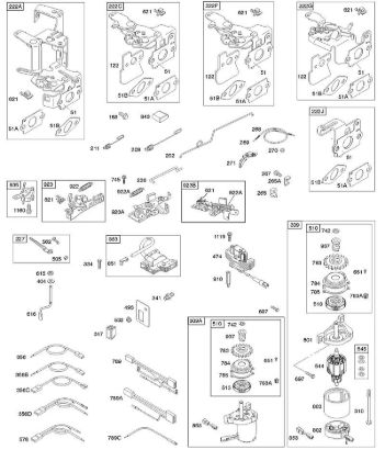 E - Controls, Electric Starter, Flywheel Brake, Governor Spring, Ignition B&S - 12 €¦ 12Q502-0194-B1 Stihl
