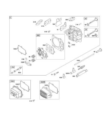 F - Cylinder Head B&S - 12 €¦ 12Q502-0194-B1 Stihl