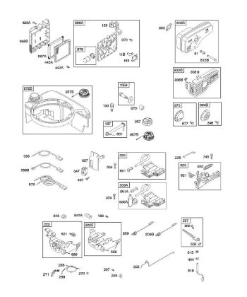 A - Air Cleaner, Controls, Electrical, Exhaust System, Flywheel Brake, Fuel Supply, Governor Spring, Ignition B&S - 12 €¦ 12X802-0115-E1 Stihl
