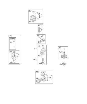 C - Camshaft, Crankshaft, Piston, Rings, Connecting Rod B&S - 21 €¦ 217802-0110-B1 Stihl