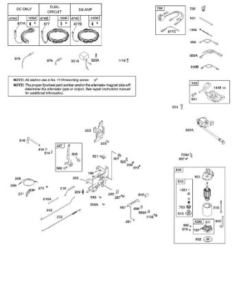 B - Alternator, Controls, Electric Starter, Governor Spring, Ignition B&S - 21 €¦ 217802-3130-B1 Stihl