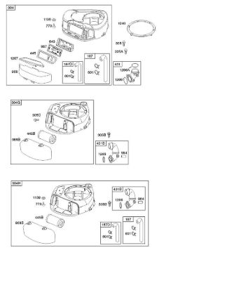 A - Air Cleaner, Blower Housing B&S - 21 €¦ 21B807-0114-B1 Stihl