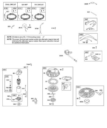 B - Alternator, Electric Starter, Ignition B&S - 21 €¦ 21B807-0135-B1 Stihl