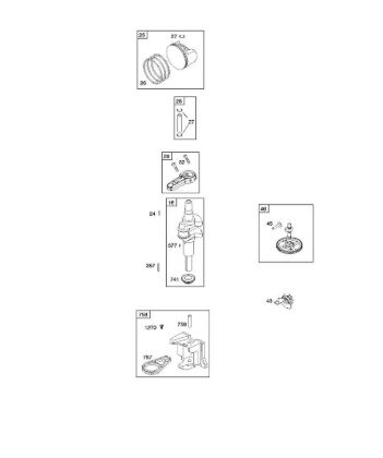 C - Camshaft, Crankshaft, Counter Weight, Piston, Rings, Connecting Rod B&S - 21 €¦ 21R602-0002-H1 Stihl