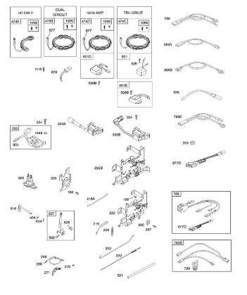 B - Alternator, Controls, Governor Spring, Ignition B&S - 21 €¦ 21R807-0002-B1 Stihl