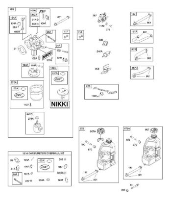 D - Carburetor, Fuel Supply, Kit - Carburetor Overhaul B&S - 21 €¦ 21R807-0012-B1 Stihl