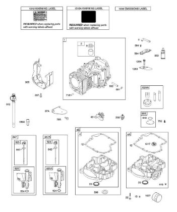F - Cylinder, Engine Sump, Lubrication, Oil Fill B&S - 21 €¦ 21R807-0012-B5 Stihl