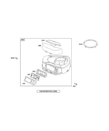 A - Air Cleaner, Blower Housing B&S - 28 €¦ 282H07-0113-E1 Stihl