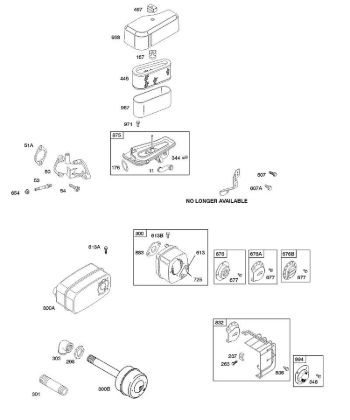A - Air Cleaner, Muffler B&S - 28 €¦ 286707-1185-E1 Stihl