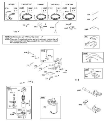 B - Alternator, Controls, Electric Starter, Governor Spring, Ignition B&S - 31 €¦ 31G777-0148-B1 Stihl