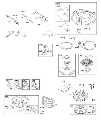A - Air Cleaner, Blower Housing, Exhaust System, Flywheel, Ready Start B&S - 31 €¦ 31R507-0008-B5 Stihl