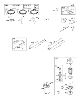 A - Alternator, Wire Harness, Starter, Ignition B&S - 40 €¦ 401577-5130-B1 Stihl