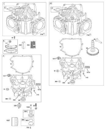 G - Cylinder, Engine Sump B&S - 40 €¦ 405777-0126-E1 Stihl