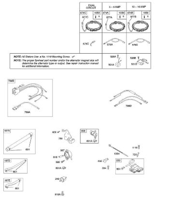 B - Alternator, Fuel Supply, Ignition B&S - 40 €¦ 405777-0134-E1 Stihl